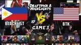 Blacklist vs BTK [Game 3] | M3 Playoffs Day 1 | MLBB World Championship 2021 | MLBB