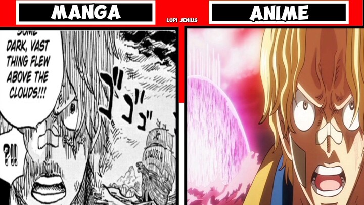 MANGA VS ANIME ONE PIECE EPISODE 1120