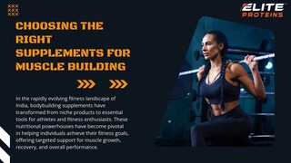 Choosing the Right Supplements for Muscle Building