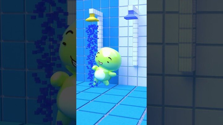 Shower Time With Mikey - Maizen Animation Cartoon #shorts #animation