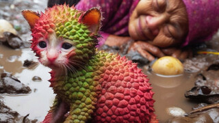 Litchi Cat took the blind old lady for a walk, but a bad guy tripped her🥺