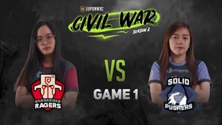 Lupon Civil War S2 : Shuk Shuk Shuk Ragers vs Solid Pushers