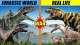 Jurassic World Dinosaur vs Real Life Dinosaur Turf War | SPORE