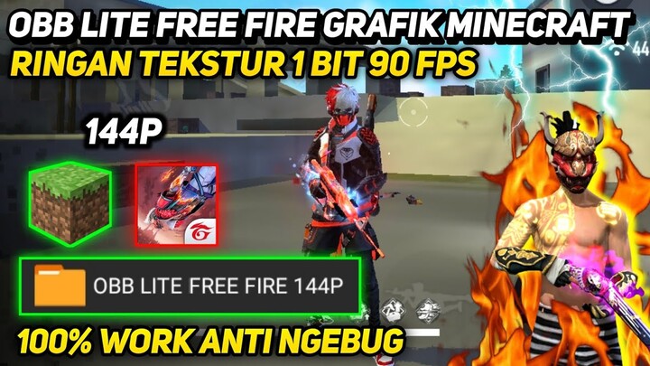 OBB LITE FEE FIRE 1BIT MINECRAFT | OBB LITE FF 1.90.2 MIRIP DI PAKE EKS SAM TERBARU RAM1-2GB LANCAR🔥