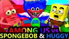 NEW AMONG US vs MINECRAFT SPONGEBOB HUGGY RTX MOVIE CHALLENGE Cartoon Animation Imposters Crewmates