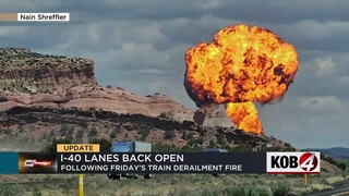 I-40 reopens after train derailment near NM-AZ line