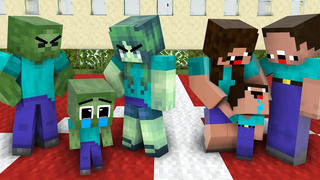 Monster School Tiny Baby NOOB และ Poor Dog ช่วย Baby Zombie - Sad Story - Minecraft Animation