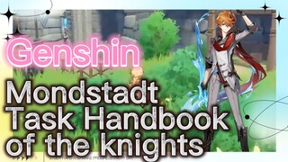 Mondstadt Task Handbook of the knights