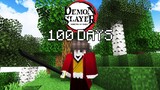 I Played Minecraft Demon Slayer For 100 DAYS Again… This Is What Happened