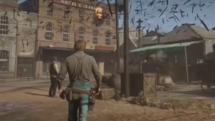 Khi tăng tốc độ của Red Dead Redemption Coach lên 1000 lần