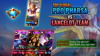 1 HIT EVERYTHING TOP 1 GLOBAL PHARSA VS LANCELOT TEAM 🔥 UNDEFEATED PHARSA GAMEPLAY | LiCRAE