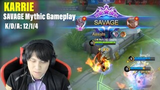 SAVAGE Karrie Rank Gameplay | Mythic rank gameplay [K2 Zoro]