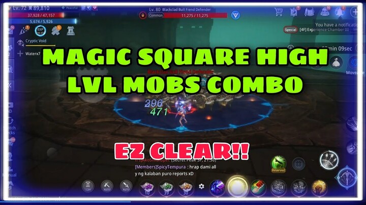 MIR4 ARBALIST LVL72: COMBO FOR MAGIC SQUARE HIGH FLOOR FOR FAST CLEAR!!