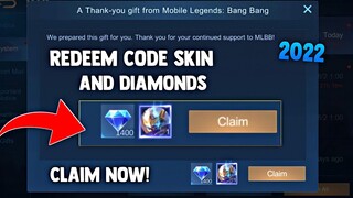 HOW TO GET FREE REDEEM CODE 1400 DIAMONDS AND SKINS! FREE SKIN & DIAMONDS ! LEGIT! | MOBILE LEGENDS