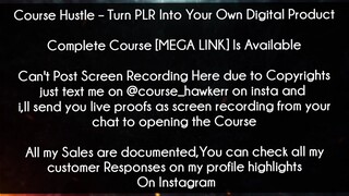 Course Hustle Course Turn PLR Into Your Own Digital Product Download