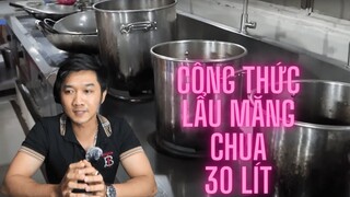 Hướng Dẫn Công Thức Nấu Lẩu Măng Chua 30 Lít Nước Ngon Như Nhà Hàng | Anh Lee BTR