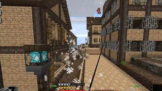 [Minecraft] Pvp perangkat seluler tiga dimensi |. Apakah senjata petir atau senapan lebih kuat?