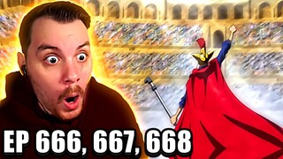 One Piece REACTION Episode 666, 667, & 668