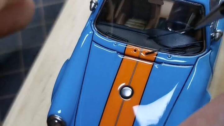 Episode 8: Finished! — Alpha Model 1/43 Porsche Singer 911 resin model kit, Gulf Oil paint, producti