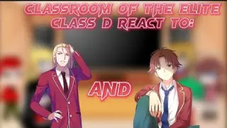 classroom of the elite class d react to koenji and ayanokoji #anime #classroomoftheelite #ayanokoji