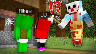 Escape Clown's House in Minecraft In Minecraft Baby JJ and Mikey challenge (Maizen Mizen Mazien)