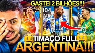 FULL ARGENTINA CAMPEÃ! 🇦🇷 MONTEI SELEÇÃO DA ARGENTINA DE 2 BILHÕES 🤑🔥 - FC MOBILE 2024