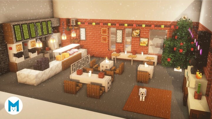 Minecraft : Cozy Christmas Coffee Shop