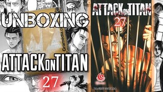 UNBOXING KOMIK ATTACK on TITAN Volume 27 asmr