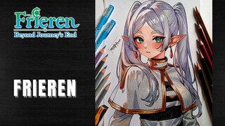 Fanart Frieren Si Cantik Dari Anime [Frieren Beyond Journey's End] 😍