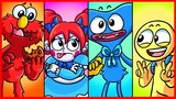 ELMO, POPPY, HUGGY WUGGY & PLAYER - Poppy Playtime & Fnaf Best Animation Compilation #2