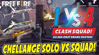 DIKASIH CHELLANGE SOLO VS SQUAD! DI CLASH SQUAD! HAYYUKKKK BANTAI! - GARENA FREE FIRE INDONESIA