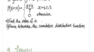 The prob. density function of a r.v X is given by the formula