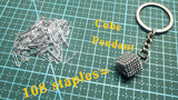 [DIY]Making a cube pendant with staples