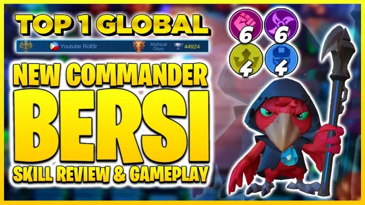 NEW COMMANDER BERSI - SKILL REVIEW + GAMEPLAY FT 6644 SYNERGY - MAGIC CHESS ADVANCED SERVER