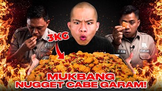 CHALLENGE SATPAM RANDOM, MUKBANG CRISPY NUGGET 3KG DAPET 2.000.000!