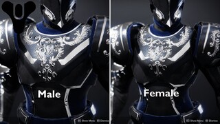 Titan armor comparison (Male vs Female) | Destiny 2