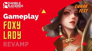 EEFEKNYA JADI KEREN | GAMEPLAY REVAMP SKIN LUNAR FEST AURORA FOXY LADY | Mobile Legends Bang Bang