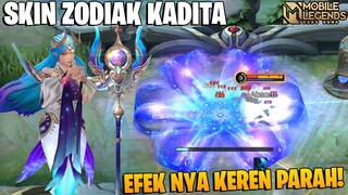 AKHIRNYA HERO FAVORITE DAPAT SKIN BARU! KADITA ZODIAK SKIN! EFEKNYA KEREN PARAH BOS! MLBB