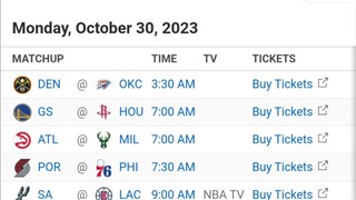 NBA Picks l October 30, 2023 l Philippine Time | Pinoy Silent Picks