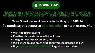 Frank Kern & Fletcher Method - Is This The Best Offer in Internet Marketing History