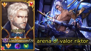 arena of valor riktor riktor gameplay riktor aov