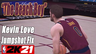 Kevin Love Jumpshot Fix NBA2K21 with Side-by-Side Comparison