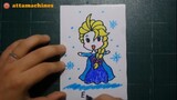 How To Draw Elsa Frozen (Vẽ nhân vật Elsa trong Forzen)