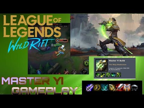 MASTER YI (GAMEPLAY)LOL WILDRIFT (TRASHTALK) build+spell+rune