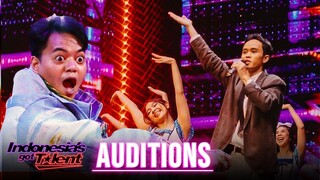 DILUAR EKSPETASI! Ajie buat Flash Light Satu Studio Menyala | Audition | INDONESIA'S GOT TALENT 2023