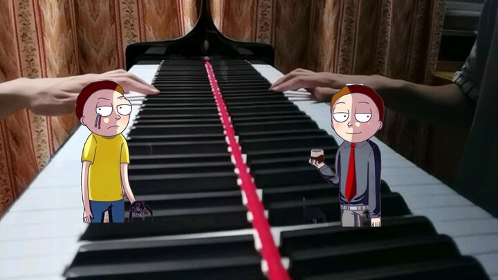 [Piano] Rick and Morty Evil Morty Interlude "for the Damaged Coda"