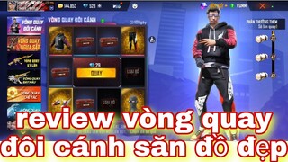 Free Fire| Review Vòng Quay Đôi Cánh Săn Quần Hồng Thiên Và Áo Hoodie Đôi Cánh