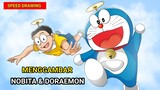 Speed Drawing Anime Masa kecil Doraemon