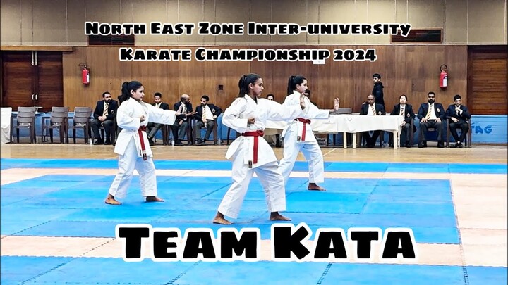 Team Kata | Final Round | North East Zone Inter-University Karate Championship 2024 #chandigarh