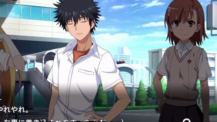 Kamijou Touma dan wanita di belakangnya Misaka Mikoto Shokuhou meniduri indeks doa Kanzaki Kaori Its